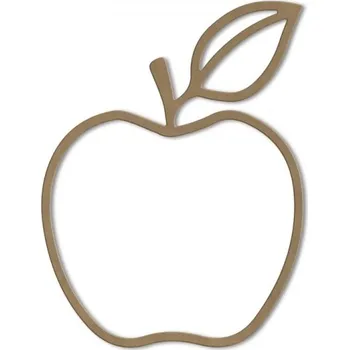 Dřevěný výřez - Jablko, obrys