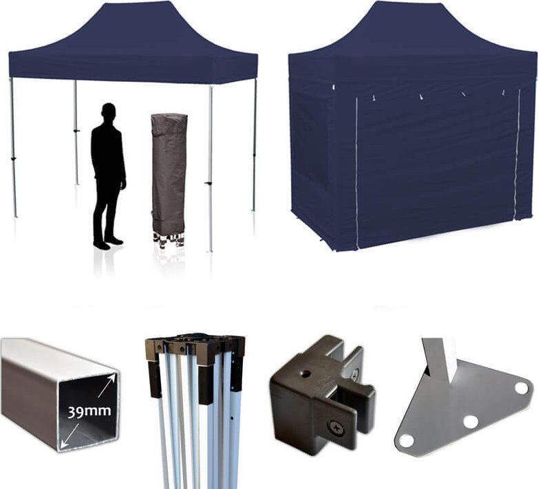Nůžkový párty stan RedX® HOBBY 2x3 m (Kvalitní nůžkový stan 2x3 m - dostupný ve 4 barvách a možností vlastního potisku)