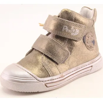 PONTE Dětská obuv celoroční, kožená AC PPG122A-132A béžová 22