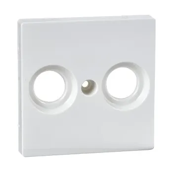 Elektrická zásuvka SCHN MTN4122-0319 Merten - Centrální deska pro anténní zásuvku 2 otvory, System M, Polar