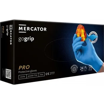 Pracovní rukavice MERCATOR Prémiové rukavice gogrip blue 50ks (velikost XL)