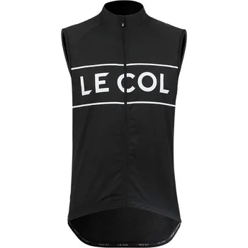 Cyklistická vesta LE COL Cyklistická vesta - SPORT LOGO GILET - bílá/černá 2XL