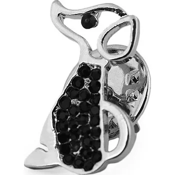 Náramek Brož / odznak pes, včela, malé, 1 platina pejsek