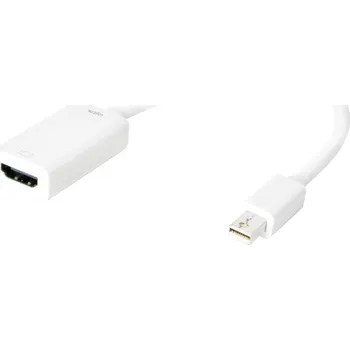 Elektrická zásuvka LogiLink CV0036B adaptér [1x mini DisplayPort zástrčka - 1x HDMI zásuvka] bílá 15.00 cm