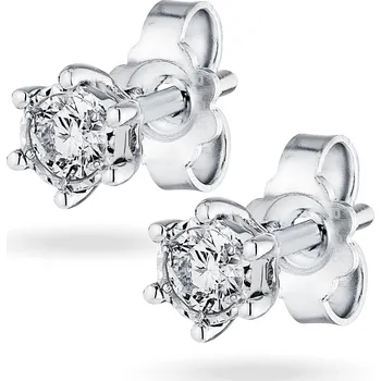 Náušnice Náušnice s brilianty Lilien Materiál šperku: Bílé zlato