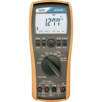 Multimetr HT Instruments HT8100 kalibrátor Kalibrováno dle (ISO) napětí, proud, odpor, frekvence