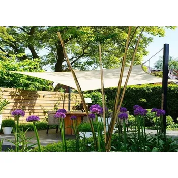 Slunečník Stínící plachta proti slunci (slunečník) - obdélník 3x4 m - Smetanová