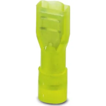 Elektrická zásuvka Phoenix Contact 3240541 faston zásuvka Šířka zástrčky: 6.3 mm Tloušťka konektoru: 0.8 mm 180 ° plná izolace žlutá 25 ks