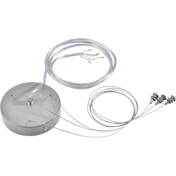 BIG WHITE ZÁVĚSNÁ SADA, pro kulaté závěsné svítidlo MEDO, kulaté, stříbrošedé, 5vodičové 135254