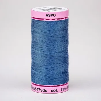 Nit Univerzální šicí nit Amann ASPO 120 polyesterová, kobaltová modrá 1316, návin 500m