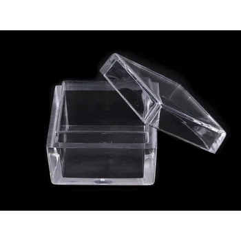 Dóza na potraviny Plastová dóza mini 2,5x2,5x1,5 cm čtverec