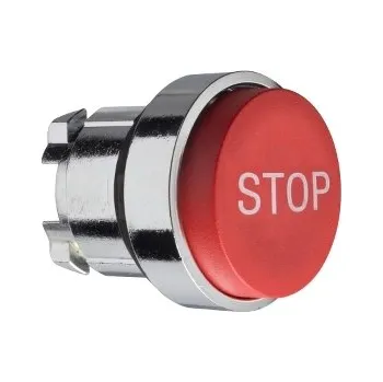 SCHN ZB4BL434 Ovládací hlavice stiskací se symbolem, s přesahem - rudá