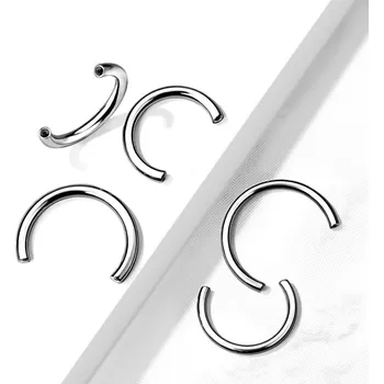 Piercing Atreya Náhradní titanová podkova s vnitřním závitem Velikost: 1,2 mm, Délka / Průměr: 8 mm