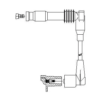 Zapalovací kabel zapalovací kabel, , 1282110, 92062322, BREMI, 381/36