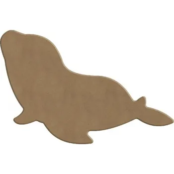 Výtvarná sada Dřevěný výřez k dekoraci Gomille, 15 cm – tuleň