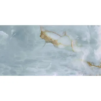 The Room Onyx Aqua Blue Gold - dlažba rektifikovaná 60x120 modrá lesklá BLU AQ6 12 LP