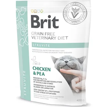 Brit Veterinary Diet Cat Adult Struvite Chicken/Pea, 400 g