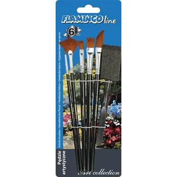 Umělecký štětec Štětce umělecké, 5x šťetec+1 tupovací houbička /bal.