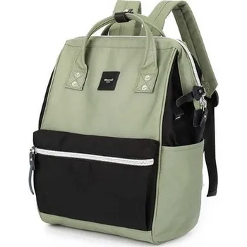 Himawari studentský batoh s USB Sorrel Zeleno-černý 19L Himawari 1881s37