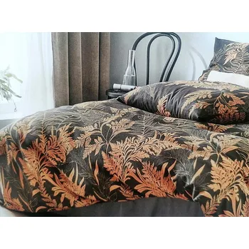 Povlečení IRISETTE Luxusní flanelové povlečení IRISETTE 8341-41 Bella okr 140x200,70x90