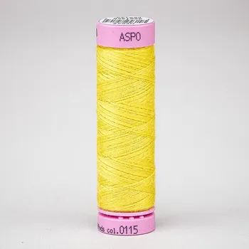 Nit Univerzální šicí nit Amann ASPO 120 polyesterová, kukuřičná žlutá 0115, návin 100m