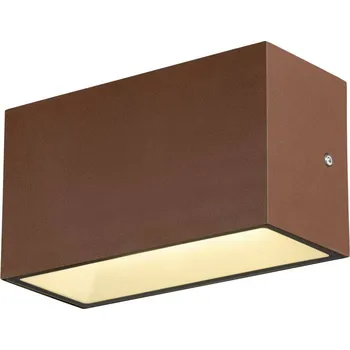 Venkovní osvětlení BIG WHITE SITRA M WL UP/DOWN venkovní LED nástěnné přisazené svítidlo rezavé CCT switch 3000/4000 K 1005154