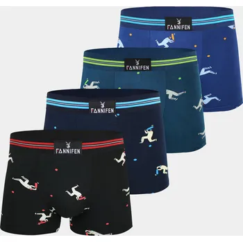 Boxerky FANNIFEN Pánské boxerky M6690A 4 ks v balení Velikost: XL