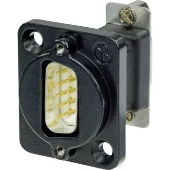 vypínač a zásuvka Neutrik NADB9MF-B D-SUB adaptér D-SUB zástrčka 9pólová - D-SUB zásuvka 9pólová 1 ks