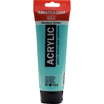 Vodová barva Akrylová barva Amsterdam Standard - 661 Turquoise Green Objem: 250 ml