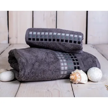 Froté osuška DARWIN, tmavě šedá, 70x140cm