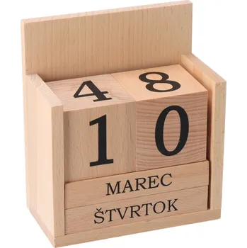 Dřevěná hračka Dřevěný kalendář - slovenský