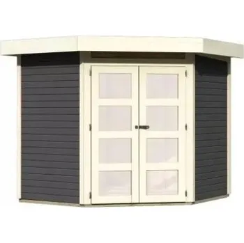 Zahradní stavba dřevěný domek KARIBU GOLDENDORF 3 (73068) terragrau