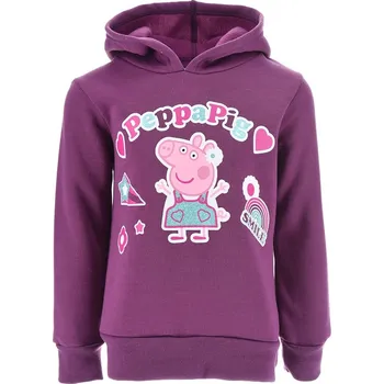 Dívčí mikina Peppa Pig fialová dívčí mikina Velikost: 104