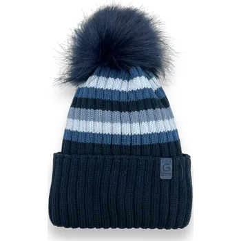 Čepice Gracek Dívčí zimní čepice GRACE Barva: Modrá