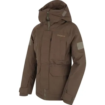 Dětská móda Husky Dětská hardshell plněná bunda Nigalo K 134-140, deep khaki