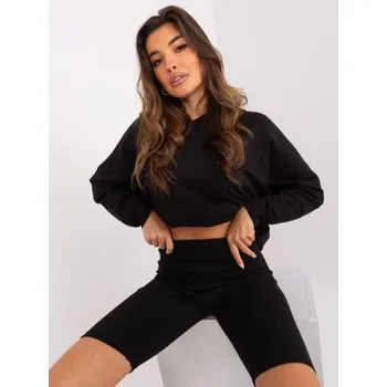Dámská souprava s hladkou mikinou ANTONIA černá