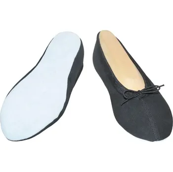 Dětská móda Taneční cvičky textil Iris - podešev kůže - černé - 28