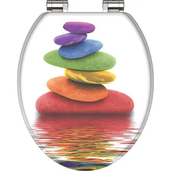 WC sedátko WC sedátko Colorful Stones MDF SoftClose