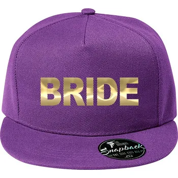 Kšiltovka Dámská snapback kšiltovka Bride, Barva Fialová, Velikost 20,5×11 cm , Canvas Kšiltovka snapback Bezvatriko.cz 2121