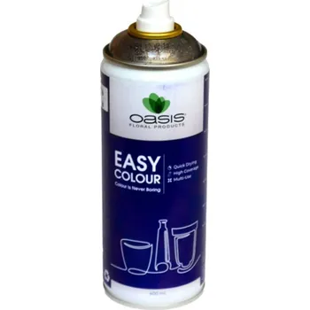 Barva ve spreji Oasis - 400 ml metalický sprej bílý