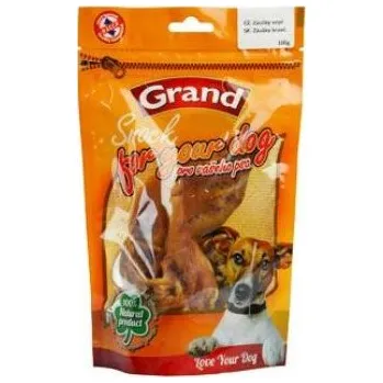 Pamlsek pro psa Sušená pochoutka pro psa Vepřové záúšky GRAND 100g