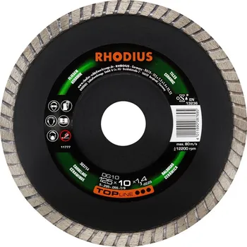 Řezný kotouč Rhodius 303754 | Diamantový řezný kotouč DG10 125x7,5x1,4x22,23