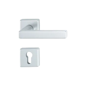 Dveřní kování HOPPE Dallas interiérová klika Provedení: PZ (vložkový zámek), Povrch: F1 - stříbrný elox