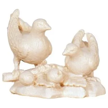 Vánoční dekorace Ornatis Hrdličky Provedení: Přírodní bez malování, Velikost stojících figur dospělých postav: 11 cm