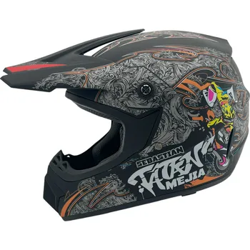 Helma na motorku Dětská cross helma Mejia Matná černá S