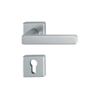 HOPPE Dallas interiérová klika Provedení: PZ (vložkový zámek), Povrch: F9 - nerezový elox