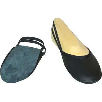 Dámská sálová obuv Gymnastické špičky kůže - černé - 27