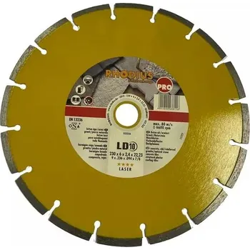 Řezný kotouč Rhodius 302265 | Diamantový řezný kotouč LD10 230x6x2,4x22,23 mm