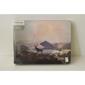 prostírání Creativetops Prostíraní korkové sada 6 ks s mysliveckým dekorem