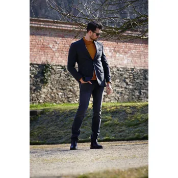 Pánské vlněné sako Barva: Šedá, Velikost: 66, Střih: REGULAR FIT